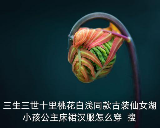 三生三世十里桃花白浅同款古装仙女湖小孩公主床裙汉服怎么穿  搜