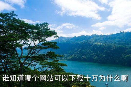 谁知道哪个网站可以下载十万为什么啊