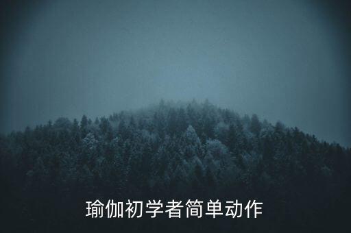 瑜伽初学者简单动作