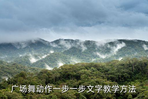 广场舞动作一步一步文字教学方法