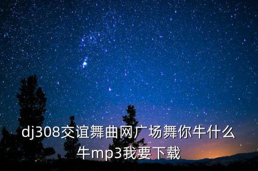 广场舞牛什么牛分解动作mp3，广场舞你牛甚么牛mp3