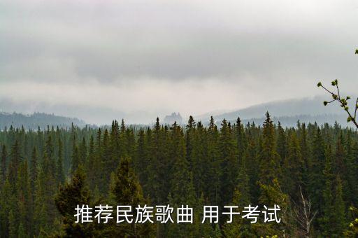 推荐民族歌曲 用于考试