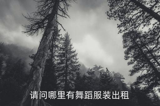 请问哪里有舞蹈服装出租