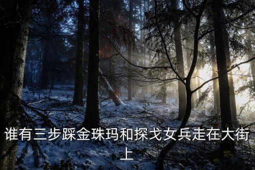 谁有三步踩金珠玛和探戈女兵走在大街上