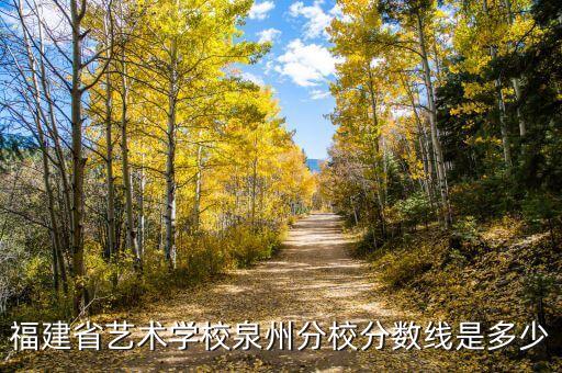 福建省艺术学校泉州分校分数线是多少