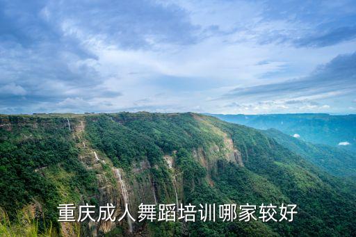 重庆成人舞蹈培训哪家较好