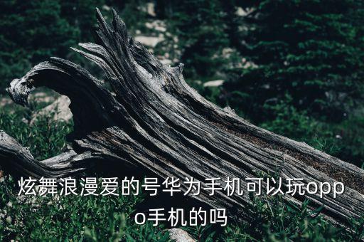 炫舞浪漫爱的号华为手机可以玩oppo手机的吗