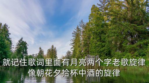 舞曲慢四 多少城里的月光，就记住歌词里面有月亮两个字老歌旋律像朝花夕拾杯中酒的旋律