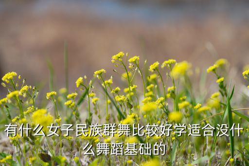 有什么女子民族群舞比较好学适合没什么舞蹈基础的