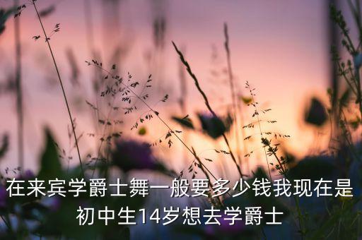 暑假学爵士舞多少钱一次，在来宾学爵士舞一般要多少钱我现在是初中生14岁想去学爵士