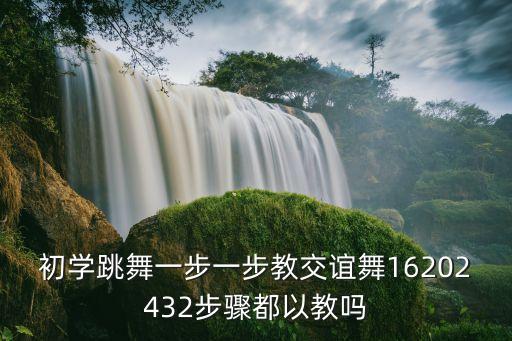 初学跳舞一步一步教交谊舞16202432步骤都以教吗
