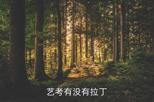 艺考有没有拉丁