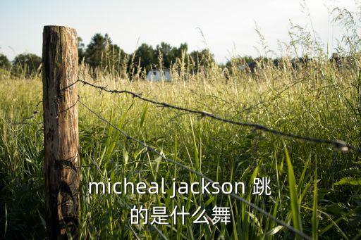 micheal jackson 跳的是什么舞