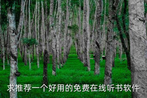求推荐一个好用的免费在线听书软件