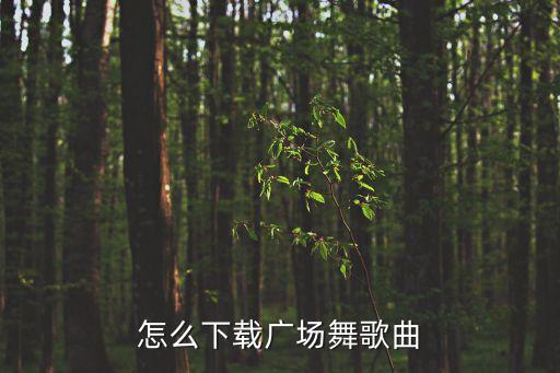怎么下载广场舞歌曲