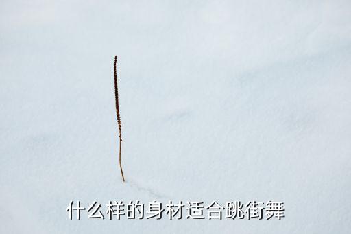 什么样的身材适合跳街舞