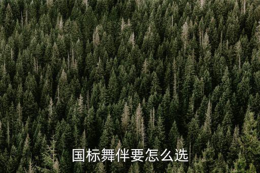 国标舞伴要怎么选