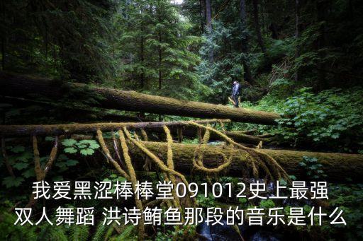 我爱黑涩棒棒堂091012史上最强双人舞蹈 洪诗鲔鱼那段的音乐是什么