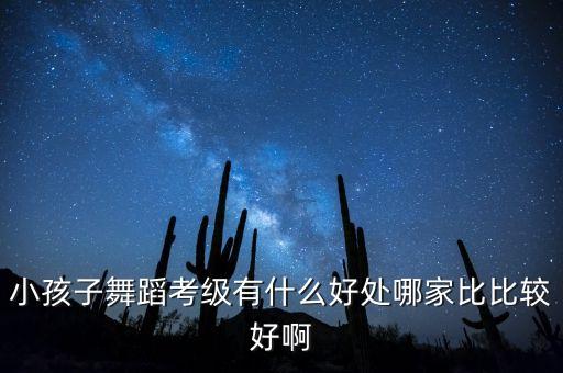 小孩子舞蹈考级有什么好处哪家比比较好啊