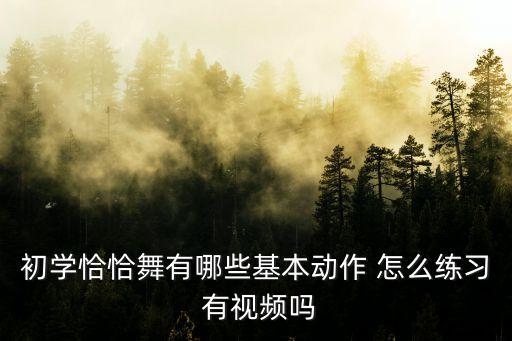 初学恰恰舞有哪些基本动作 怎么练习 有视频吗