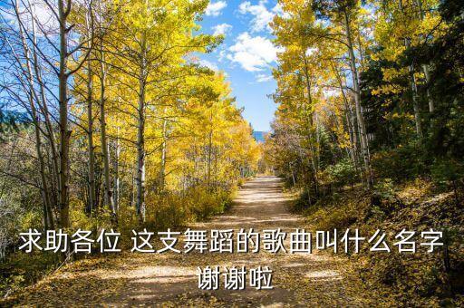 求助各位 这支舞蹈的歌曲叫什么名字 谢谢啦