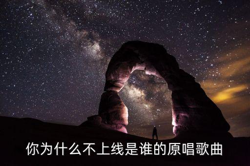 你呀为什么不上线歌词，你为什么不上线是谁的原唱歌曲