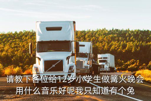 请教下各位给12岁小学生做篝火晚会用什么音乐好呢我只知道有个兔