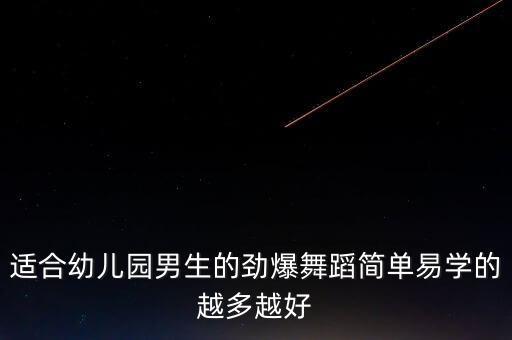 适合幼儿园男生的劲爆舞蹈简单易学的越多越好