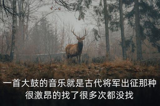 一首大鼓的音乐就是古代将军出征那种很激昂的找了很多次都没找