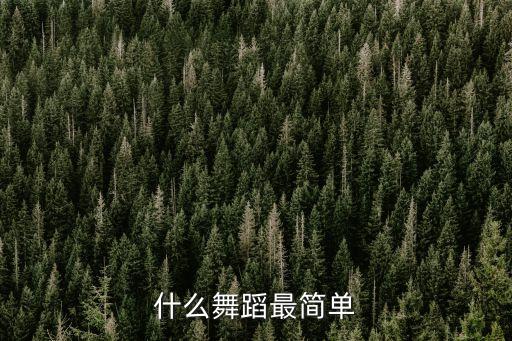 什么舞蹈最简单