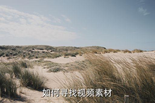 如何寻找视频素材