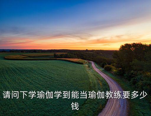 南宁培训瑜伽教练多少钱，瑜伽教练培训一般需要多少钱