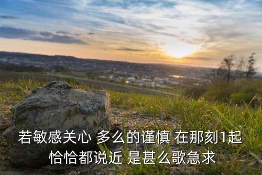 起恰恰是什么歌曲，若敏感关心 多么的谨慎 在那刻1起 恰恰都说近 是甚么歌急求