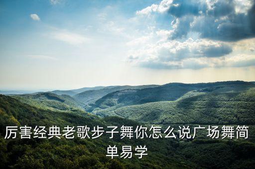 厉害经典老歌步子舞你怎么说广场舞简单易学