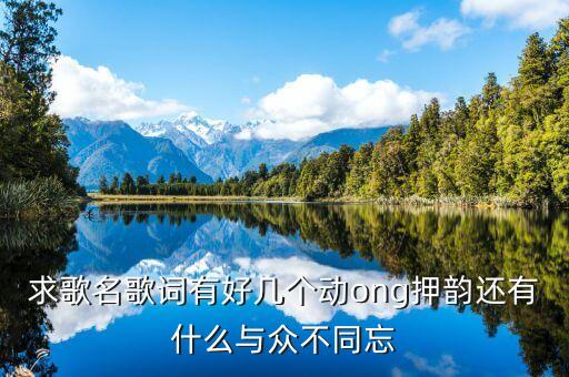 求歌名歌词有好几个动ong押韵还有什么与众不同忘