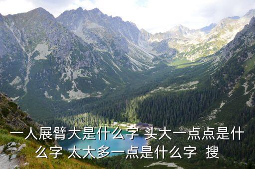 一人展臂大是什么字 头大一点点是什么字 太大多一点是什么字  搜