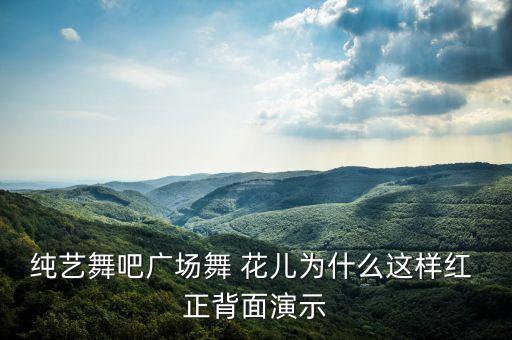 花儿为什么这样红小木广场舞，广场舞花儿为何这样红