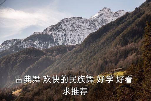古典舞 欢快的民族舞 好学 好看 求推荐
