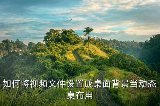 如何将视频文件设置成桌面背景当动态桌布用