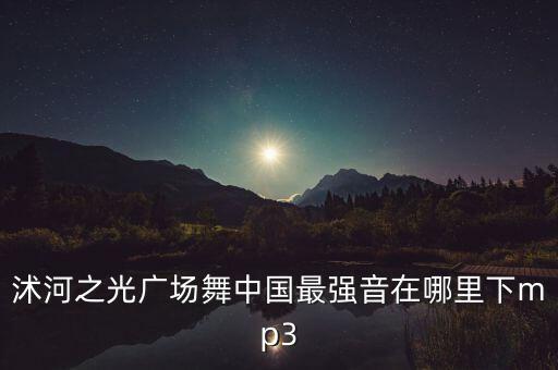 沭河之光广场舞中国最强音在哪里下mp3