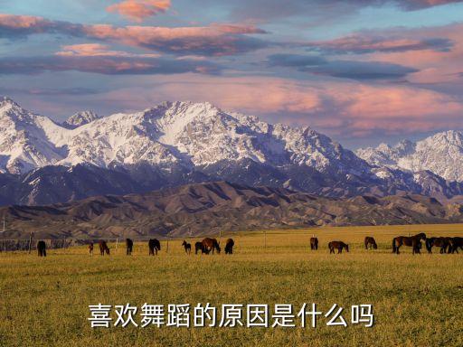 喜欢舞蹈的原因是什么吗