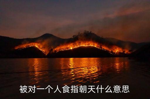 被对一个人食指朝天什么意思