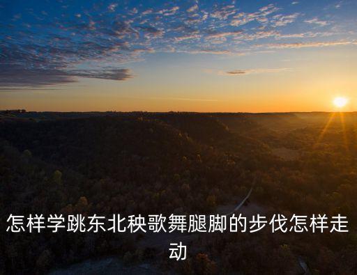 怎样学跳东北秧歌舞腿脚的步伐怎样走动