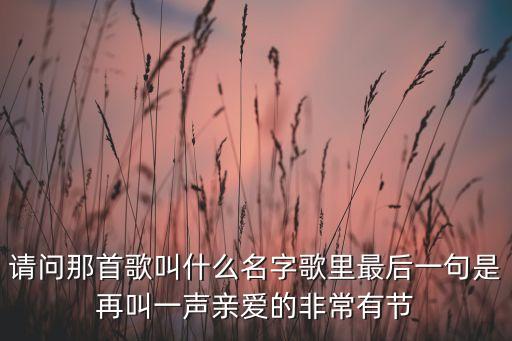 再叫一声亲爱的是什么歌，再唤一声亲爱的 谢霆锋唱的有这首歌吗