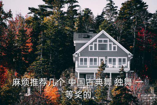 古典独舞伞舞获奖视频，麻烦推荐几个 中国古典舞 独舞 一等奖的