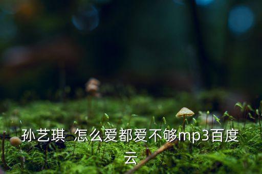 孙艺琪  怎么爱都爱不够mp3百度云