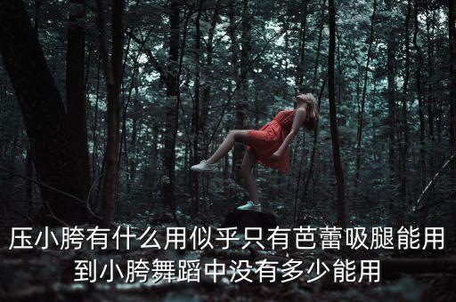 压小胯有什么用似乎只有芭蕾吸腿能用到小胯舞蹈中没有多少能用