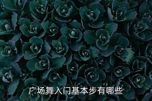 广场舞入门基本步有哪些