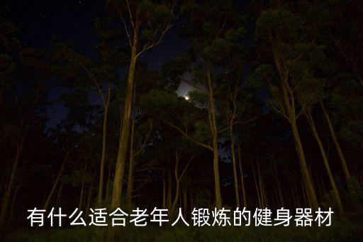 有什么适合老年人锻炼的健身器材