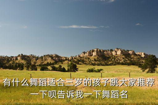 有什么舞蹈适合三岁的孩子跳大家推荐一下呗告诉我一下舞蹈名